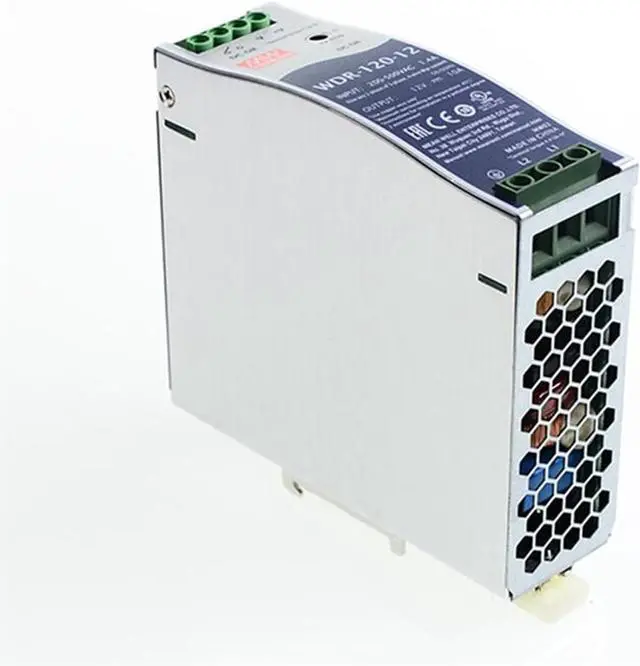 Main image of WDR-120-12 120W 12V 10A High Efficiency AC-DC Switching Power Supply - Wide Input Voltage, for Industrial Automation and Electronic Equipment