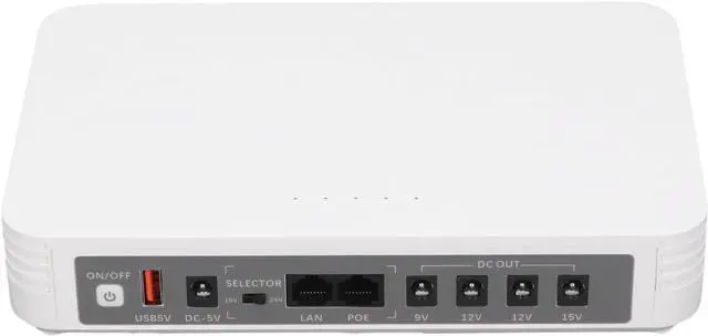 Main image of Generic UPS Backup Power Supply with English Voice Alerts, 8000mAh Battery & 6 Output Ports for Network Devices (RouterModemPOE Camera), Smartphones, Fax Machines (US Plug)