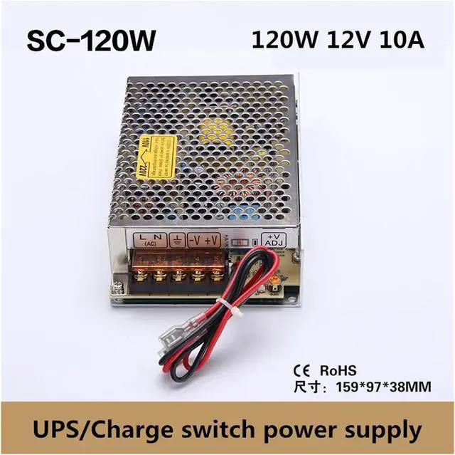 Alt view image 3 of 3 - 35w 60w 120w 180w 350w UPS/Charge Function Monitor Switching Power Supply Input 110/220v 13.8v 12v 24v Battery Charger (Size : SC-120-24)