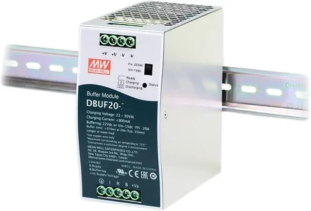 Main image of Mean Well DBUF 20W 24V Switching Power Supply DBUF20-24 AC Single Output DIN Rail Power Supply Driver Converter Transformer for Industrial Control, Measuring Instruments, etc
