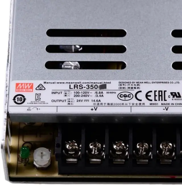 Alt view image 2 of 5 - Mean Well LRS Switching Power Supply LRS-350N2-24 350W 14.6A
