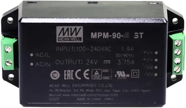 Alt view image 3 of 4 - Mean Well MPM Switching Power Supply MPM-90-15ST 90W 5.67A