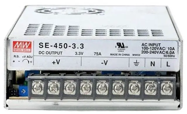 Main image of SE-450-3.3 Mean Well Best Price 247.5W 3.3V 75A Switching Power Supply MeanWell SE-450-3.3