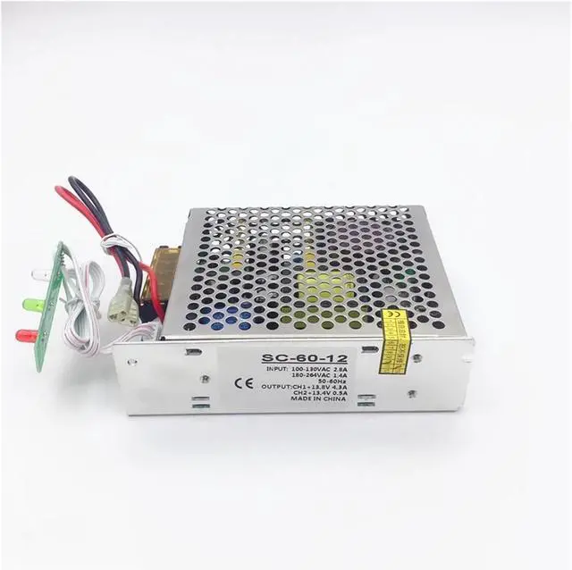 Alt view image 3 of 6 - 60W 12V 4A Universal AC Uninterruptible Power Supply/Chargeable Function Switching Power Supply 13.8V, (SC-60-12)