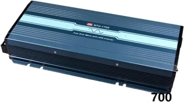Alt view image 2 of 5 - Mean Well NTN Sine Wave Inverter NTU-1700-124UN 1700W 75A