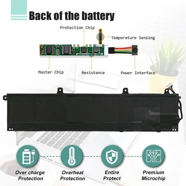 Alt view image 5 of 7 - IR06XL Laptop Battery Replacement for Hp ZBook Power G7 1J31AEA 1J3Q8EA 1J3X7EA 1J3Y1EA 1J3Y2EA 1J3Y3EA 1J3Y6EA 1J3Y8EA 2C9N7EA 2C9P1EA 2H6Y0UT Series M02029-005 TPN-DB0C M01523-2C2