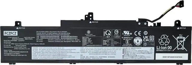 Main image of L23X3PG2 Battery 57Wh 5040mAh Replacement for Lenovo ThinkPad E14 Gen 6 Type 21M3 21M4 21M7 21M8 E16 Gen 2 Type 21MA Series SB11M75268 5B11M75269 L23B3PG2 L23D3PG2 3ICP6/54/90 11.31V 3-Cell