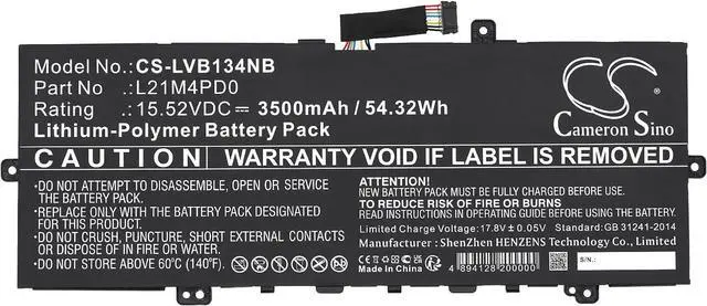 Alt view image 3 of 5 - 3500mAh/15.52V Replacement Battery for LE ThinkBook 13s G4 IAP 21AR007UF ThinkBook 13s G4 IAP-21AR0027A