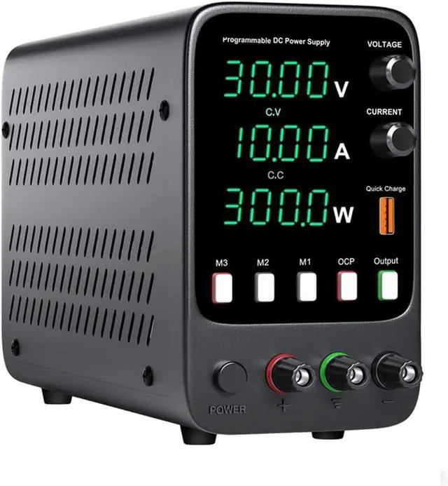 Alt view image 2 of 7 - dc Power Supply APS3010H DC Power Supply 30V 10A Lab Programmable Memory Function Adjustable Power Source Voltage Regulator Switch 60V 5A (Color : 0-30V 0-5A)