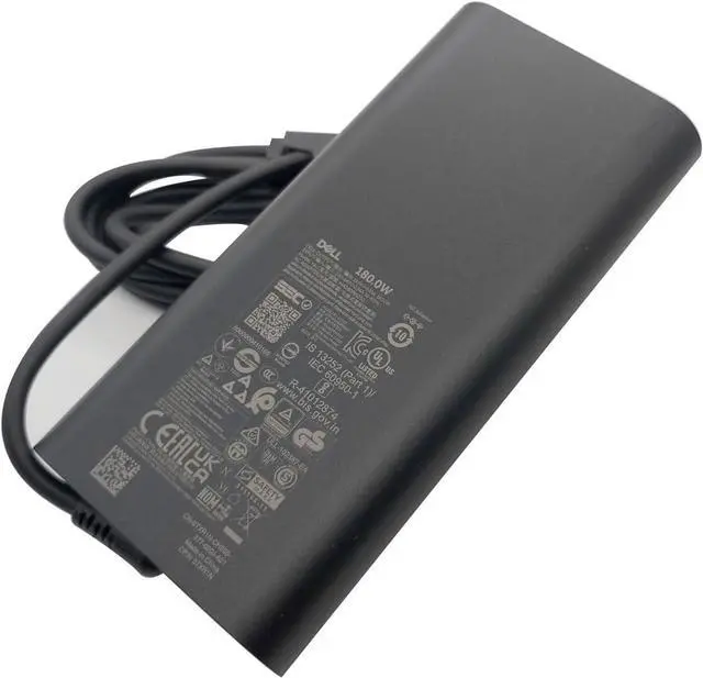 Alt view image 3 of 7 - Dell GaN Laptop Charger 180W Watt Barrel 7.4mm tip AC Power Adapter - Precision 7680 7670 7770 7780
