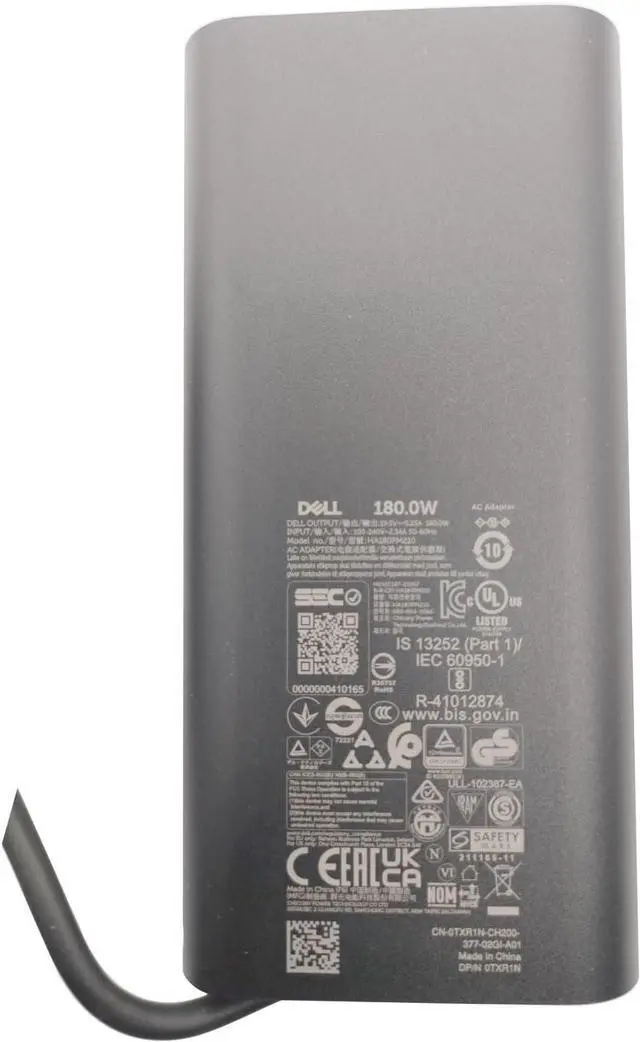 Alt view image 6 of 7 - Dell GaN Laptop Charger 180W Watt Barrel 7.4mm tip AC Power Adapter - Precision 7680 7670 7770 7780