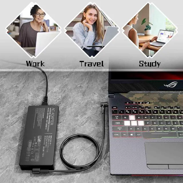 Alt view image 4 of 7 - 280W 20V 14A Laptop Charger for ASUS ROG Strix G513R G513Q G713R G713Q Scar G15 G16 G17 G18 15 17 G532L G533Z G732L G733Z Hero Scar III G731G G703G G531G Power Adapter