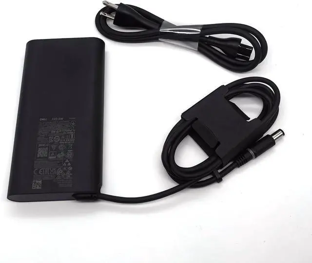 Alt view image 2 of 7 - Dell Laptop Charger 240W Watt Barrel 7.4mm tip GAN AC Power Adapter,Alienware M16 R2 X16 M15 R7 X15 R2 X17 R2 Precision 7670 7770 7680 7780 Charger, Black, HA240PM200