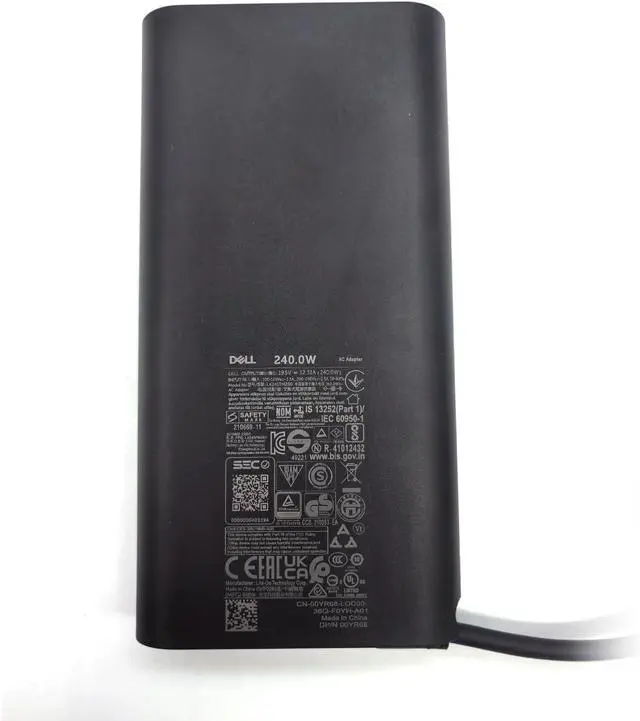 Alt view image 3 of 7 - Dell Laptop Charger 240W Watt Barrel 7.4mm tip GAN AC Power Adapter,Alienware M16 R2 X16 M15 R7 X15 R2 X17 R2 Precision 7670 7770 7680 7780 Charger, Black, HA240PM200