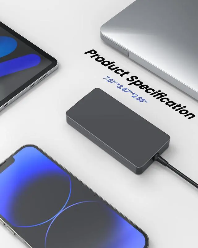 Alt view image 4 of 7 - 330W AC Charger Compatible with Asus Rog Strix Scar 16 17 18 G18 G634JY G634JZ G733PZ G733PY G733P G733 G733CX G814JI G814JZ G834JY ADP 330AB DW Gaming Laptop Power Adapter Supply Cord