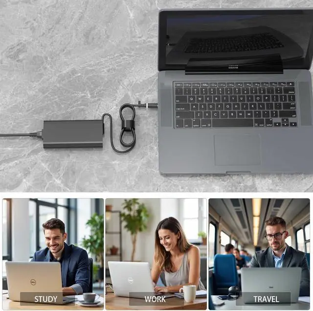 Alt view image 4 of 7 - New Slim 330W 19.5V 16.92A Laptop Charger for DELL Alienware M16 M17 M18 M18X X16 X17 X51 R1 R2 HA330PM201 DA330PM201 LA330PM201 08K4F9 P124F001 P120F001 P51E001 Gaming AC Power Supply Adapter Cord