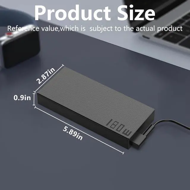 Alt view image 3 of 7 - 180W Rectangle Conn Charger Compatible with ASUS ROG Zephyrus G14 2024 GA403 GA403U GA403UU GA403UI GA403UV RTX 4070 4060 4050 Laptop Power Adapter