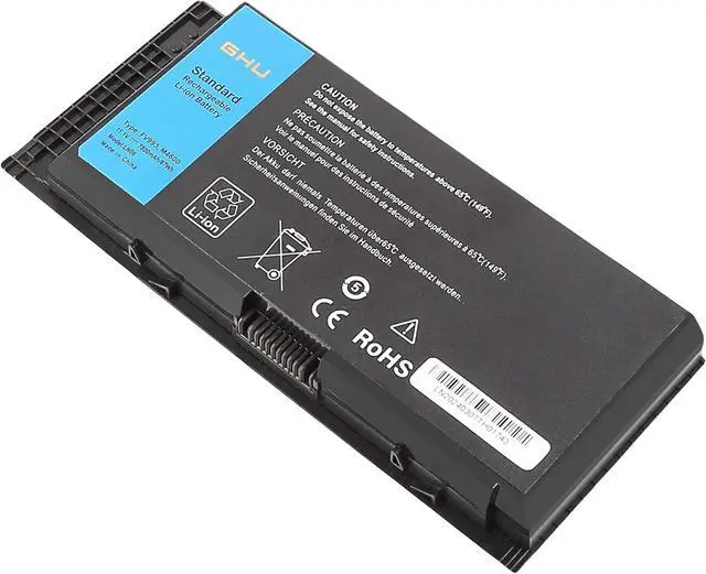 Alt view image 2 of 6 - GHU Laptop Battery 11.1V 87Wh Replacement for FV993 PG6RC R7PND 0TN1K5 FJJ4W V7M28 7DWMT JHYP2 K4RDX KJ321 Compatible for Dell Precison M4600 M4700 M4800 M6600 M6800 9-Cell
