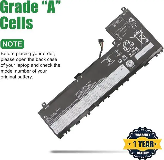 Alt view image 3 of 5 - L20M3PF1 SB11B44631 5B11B44633 Laptop Battery Replacement for Lenovo IdeaPad 5 Pro 14ARH7 14IAP7 14ACN6 Series L20D3PF0 SB11B44634 5B11B44625 L20C3PF1 SB11B44632 5B11B44626 11.52V 56.5Wh