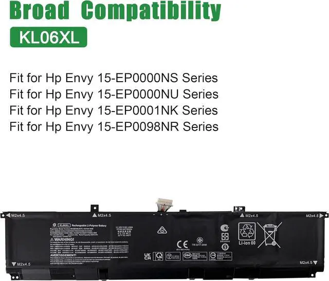 Alt view image 5 of 6 - WW8N8 Laptop Battery Replacement for Dell Latitude 7340 7440 7640 7440 7450 Series 66DWX 086D0Y 047T0 11.4V 57Wh 4878mAh