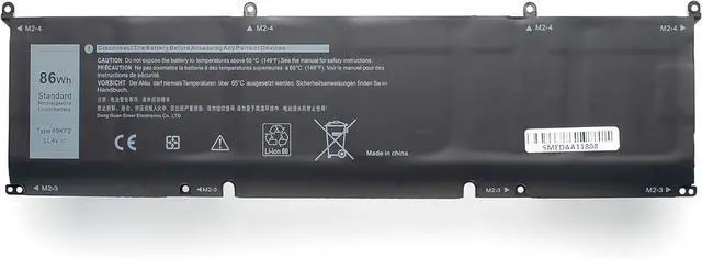 Alt view image 3 of 7 - 86Wh 69KF2 Battery Replacement for Dell G7 15 7500 G15 5510 5511 5515 5520 5521 Alienware M15 R3 R4 R5 M17 R3 R4 XPS 15 9500 9510 9520 Precision 5550 5560 5570 Inspiron 7510 7610 7620 P87F P91F P45E
