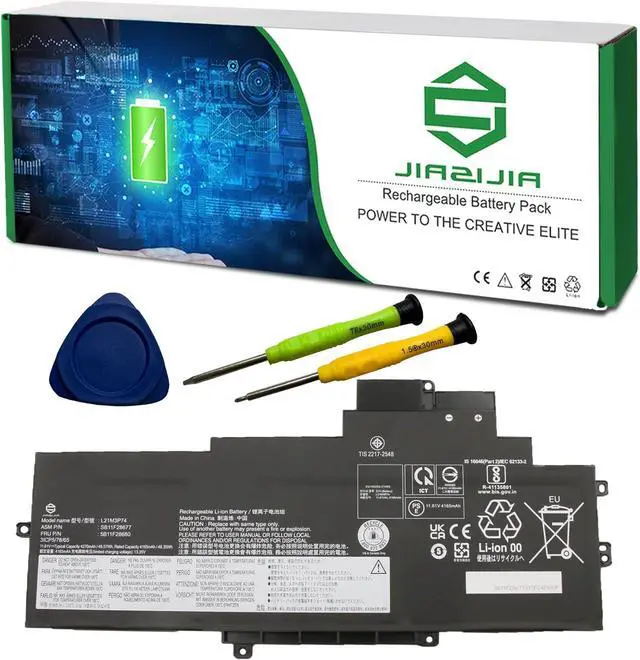 Main image of L21M3P74 Laptop Battery Replacement for Lenovo ThinkPad X1 Nano Gen 2 2022 Gen 3 2023 Series SB11F28677 5B11F28680 L21C3P74 SB11F28679 5B11F28682 L21D3P70 SB11F28678 5B11F28681 11.61V 49.57Wh