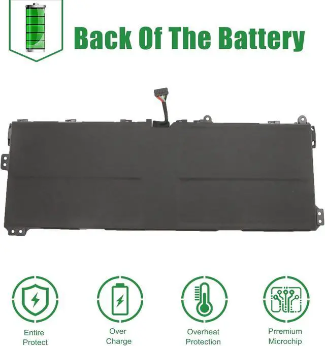 Alt view image 5 of 5 - L21M4PG3 Laptop Battery Replacement for Lenovo 13W Yoga Gen 1 Gen 2 Series Notebook SB11F53999 5B11F53996 L21D4PG3 SB11F54002 5B11F54001 Black 15.44V 51Wh 3305mAh