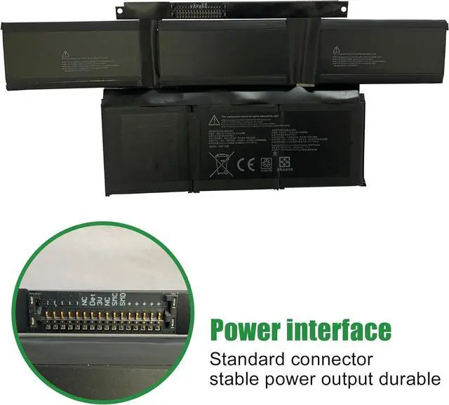 Alt view image 3 of 6 - G3HTA072H Laptop Battery Replacement for Microsoft Surface Laptop Studio 1964 14.4 inch Series Notebook G3HTA071H Black 11.38V 56.3Wh 4948mAh