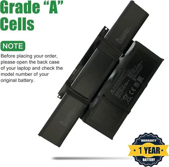 Alt view image 4 of 6 - G3HTA072H Laptop Battery Replacement for Microsoft Surface Laptop Studio 1964 14.4 inch Series Notebook G3HTA071H Black 11.38V 56.3Wh 4948mAh