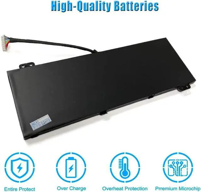 Alt view image 4 of 6 - AP18E8M 15.4V 3733mAh 57.48Wh Laptop Battery Replacement for 300 PH315-52 PH317-53 Aspire 7 A715-74G Nitro 5 AN515-54 ConceptD CN515