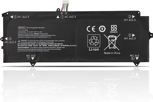 Main image of Laptop Batteries Compatible for HP MG04XL 40Wh 7.7V Elite X2 1012 G1 Detachable 2-in-1 Tablet M5-6Y54 M5-6Y57 M7-6Y75 M3-6Y30 L5H20EA L5H11EA L5H12EA L5H13EA L5H13EA L5H5H13EA L5H5H14ea l5