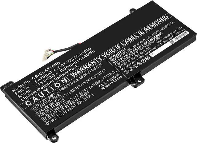 Main image of Replacement Battery for Hase'e 6-87-PA70S-61B00,PA70BAT-4,G97E,Kingbook G97E,Kingbook G99E,4200mAh