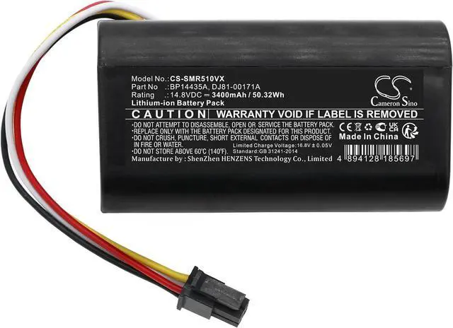 Alt view image 3 of 5 - 3400mAh Replacement Battery for Eureka i5 (14.8V)