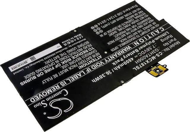 Main image of 4800mAh/7.58V Battery Compatible with Microsoft Surface Pro X 1876, fit P/N: G3HTA056H
