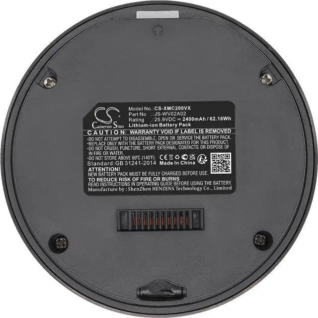 Alt view image 5 of 6 - 25.9V 2400mAh JS-WV02A02 Battery Replacement is Viomi Cyber Lite Viomi Cyber