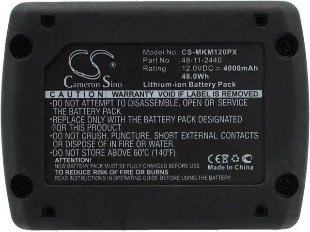 Alt view image 5 of 5 - 12v Compatible with Battery Milwaukee 4932430065, M12 B3 XC, M12 B4 XC M12 XC 4.0, M12 SL, M12 SL-0, M12 SLED, M12 SLED-0, M12 TD, M12 TD-201