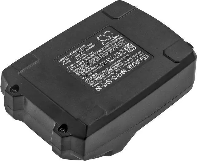 Alt view image 5 of 6 - Replacement for Battery Compatible Metabo 6.25468, 6.25469, 6.25469.00, 6.25499 MT 18 LTX 613021840, MT 18 LTX 613021890, NP 18 LTX BL 5.0, PA 14.4-18 LED-USB, R 12-18 (2000mAh/18V)