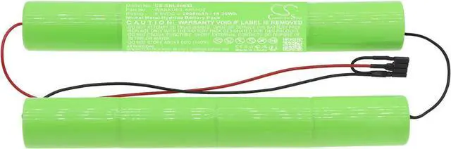 Alt view image 3 of 5 - 9.6V High-Performance Replacement Battery for SONEL AKU-02 MIC-1000 Index CAT. WAAKU02 MIC-2500 with WAAKU02 AKU-02/2000mAh