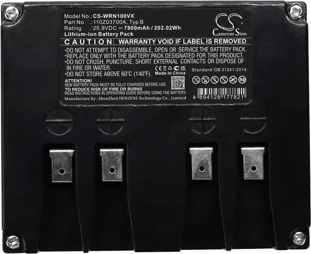 Alt view image 3 of 3 - Battery Replacement for Wiper LB3210 Runner XP Runner XKH Lawnbott Lb3510 KA Flash XP One Xh J Xh LB2150 110Z03700A Typ B