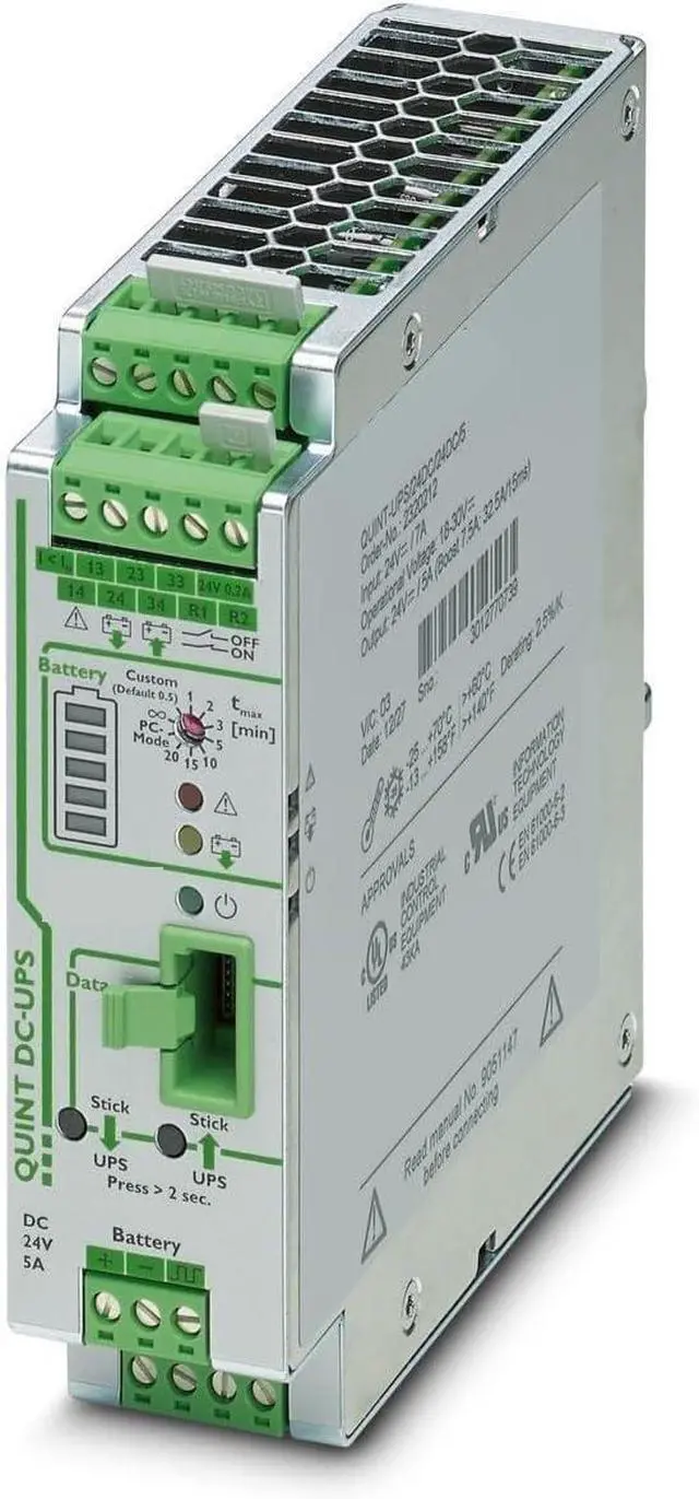 Main image of Switching Power Supply, UPS Uninterruptible Power Supply QUINT-UPS/24DC/24DC/5-2320212 for Industrial Automation, Energy Management etc