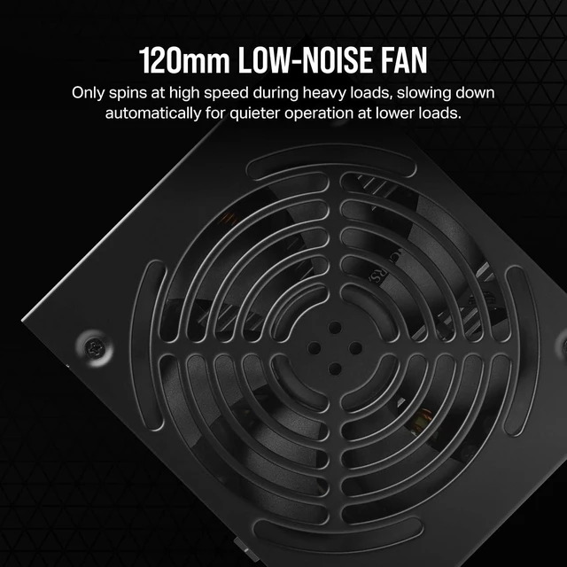 Alt view image 3 of 7 - CX750 80 Plus Bronze Non Modular Low-Noise ATX 750 Watt Power Supply - NA - Black