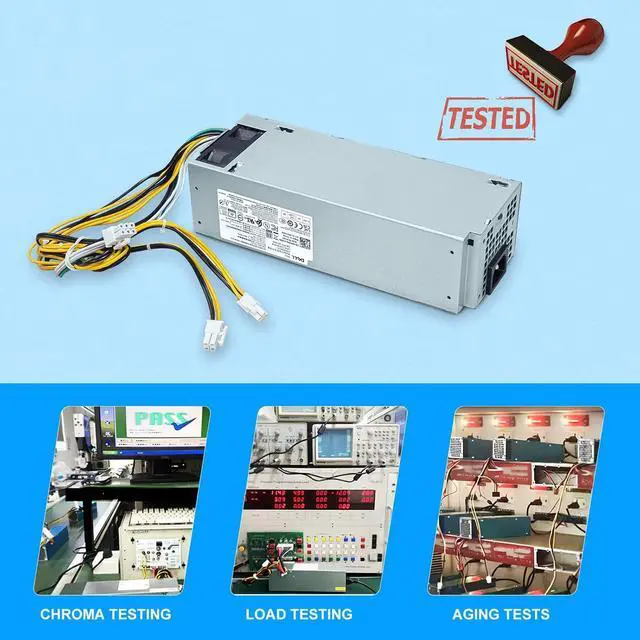 Alt view image 7 of 7 - Upgraded H260EBM-01 260W Power Supply PSU Compatible with Dell Optiplex 3050 3060 3050M 3080 5080 5050 5060 7050 7060 7080 5090 7090 7080MT WYHR8 JJ4YW L260EBM-01 H260EBM-01 Switching Power Supply