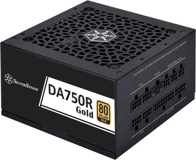 Main image of SilverStone Technology DA750R Gold 80 Plus Gold 750W ATX 3.0 & PCIe 5.0 Power Supply, SST-DA750R-GMA (SST-AX0750MCGD-C)