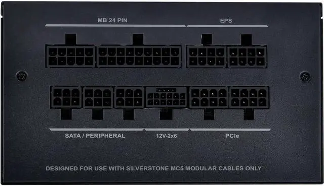 Alt view image 2 of 7 - SilverStone Technology DA750R Gold 80 Plus Gold 750W ATX 3.0 & PCIe 5.0 Power Supply, SST-DA750R-GMA (SST-AX0750MCGD-C)