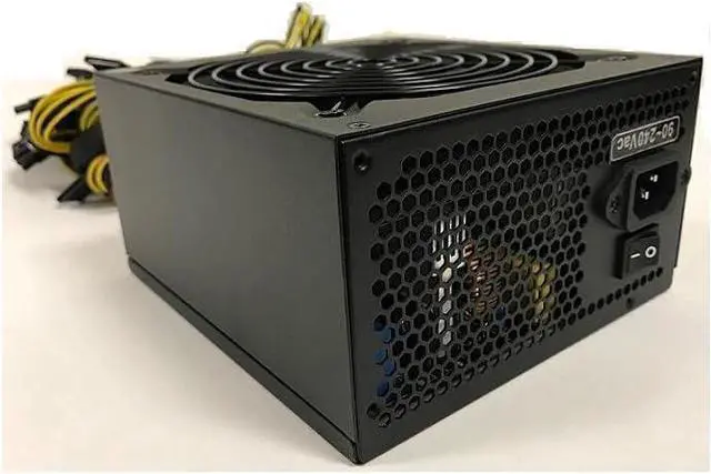 Alt view image 2 of 4 - TOPOWER TOP-1300W EPS12V/ATX12V HIGH Efficiency Power Supply, SLI/Crossfire Ready for Gaming Mining and Server, Active PFC, AC Input 100-240V