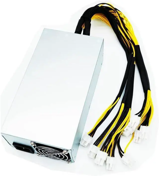 Alt view image 4 of 6 - Bitmain Antminer APW7 1800W Power Supply 110V-1000W, 6-Pin Connect Bitcoin Miner Power Supply, Antminer L3+, Bitcoin Mining Hardware, Asic Miner, Crypto Miner Rig for Mining Crypto Coins