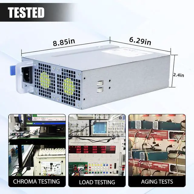 Alt view image 7 of 7 - LXun Upgraded D1400EF-00 0VYK78 1400w Power Supply Compatible with DELL T7920 T7820 Work Station Hot-Swappable Power Supply Replaces H1400EF-00 2CTMC T7920 DPS-1400FB B Work Station Repair