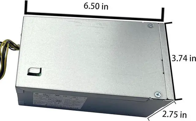 Alt view image 2 of 5 - BestParts New 180W Power Supply Compatible with HP 280 288 G3 MT/Prodesk 600 G3 G6 MT/EliteDesk 800 G3 SFF/Pavillion 590 Desktop L08261-002 PSU Unit 6.7 x 3.7 x 2.8inches