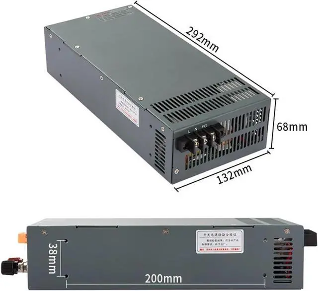 Alt view image 3 of 6 - 2000W Adjustable 1500W 1000W Switching Power Supply DC 12V 15V 24V 36V 48V 60V 72V 80V 90V 300V DC LED Power Supplies for Computer Lab, LED Strip Light and So on(0-72V,1000W)
