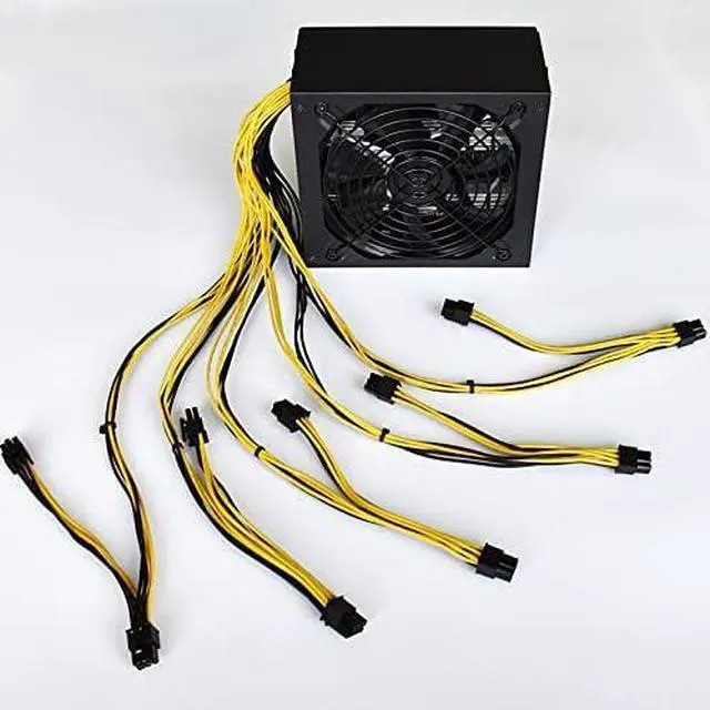 Alt view image 5 of 7 - KLVN 4U Single 10X 6Pin PSU Mining Power Supply Source BTC ETH Bitcoin Miner 110V 240V 2000W 2400W 2600W ATX for 6 GPU Graphics Card (Color : 110-220V 2000W)